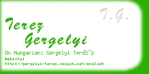 terez gergelyi business card